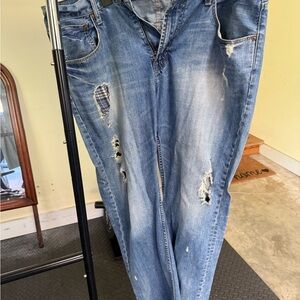 American Eagle Outfitters Men's Light Blue Bootcut Jeans